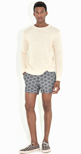 Line-up: Men's print: Linen-blend sweater
