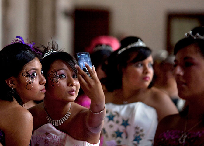 24 hours: Mexico City, Mexico: Fifteen-year-old girls take pictures of themselves
