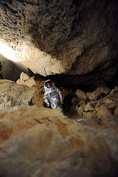 24 hours: Dachstein Caves, Austria: Austrian spacesuit tester Daniel Schildhammer