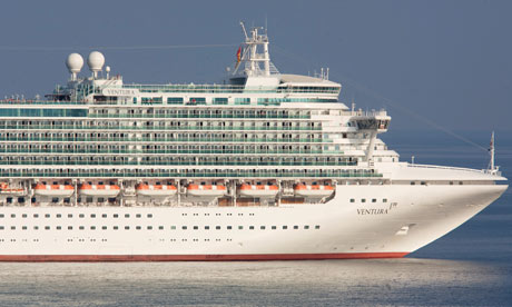 The P&O cruise ship Ventura off the coast of Monaco