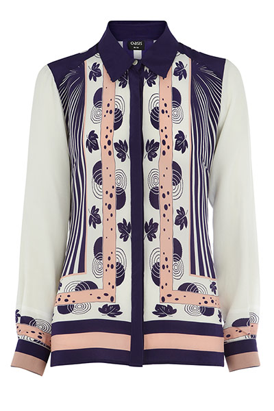 Pyjamas: Peach blouse