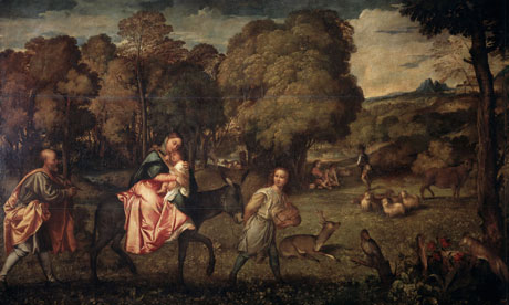 Flight into Egypt by Titian Tiziano Vecelli