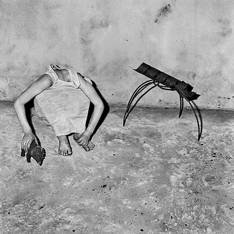 Roger Ballen: Head inside shirt, 2001 
