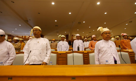 Aung San Suu Kyi's empty seat