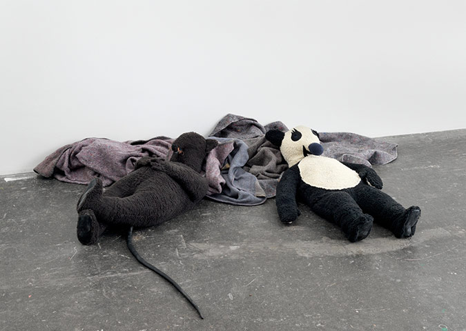 Fischli and Weiss: Fischli & Weiss, Sleeping Puppets (2008-9) installed at the ICA