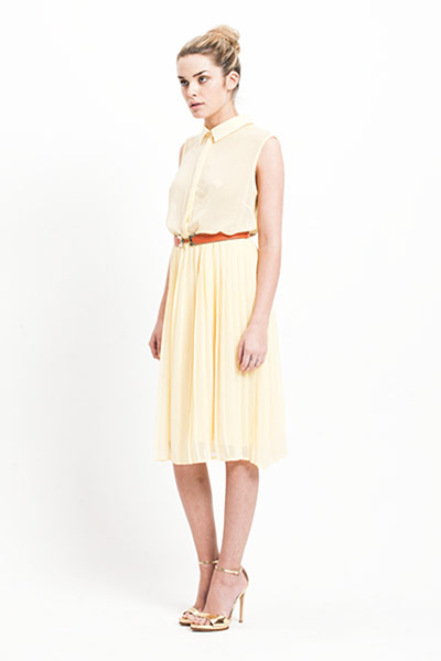All Ages: Day Dresses: Chloe wears pale yellow dress
