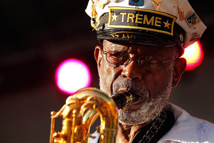 Picture desk live: A sunrise concert marking International Jazz Day in New Orleans