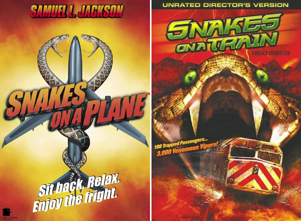 Mockbusters: Snakes on a Plane vs Snakes on a Train