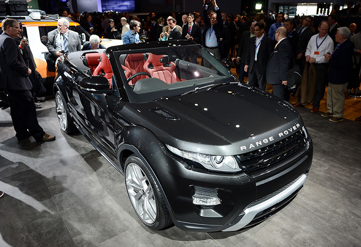 New York auto show: The Range Rover Evoque convertible concept car by Jaguar Land Rover 