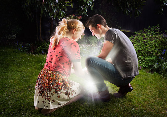 Getty gallery: couple crouched