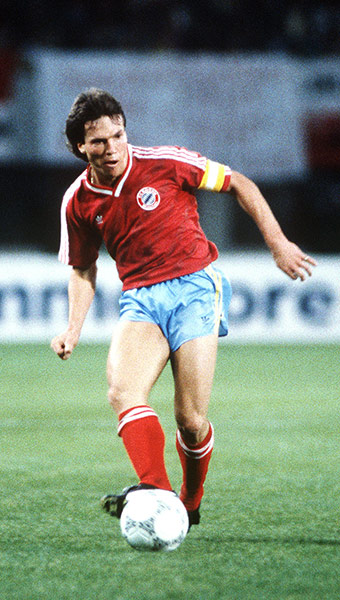 Real v Bayern: Bayern Munich captain Lothar Matthaus in 1987