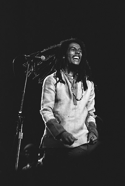 Bob Marley: Marley performing at One Love concert in Kingston