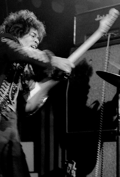 The Jimi Hendrix Experience in concert at the Marquee Club, London, Britain - Mar 1967