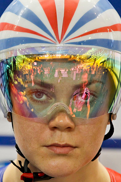 Best of the week: Great Britain's Jessica Varnish prepares ahead of a women's sprint heat