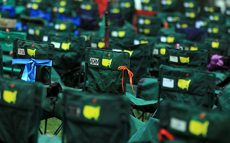 Augusta day 2: The Masters chairs await spectators