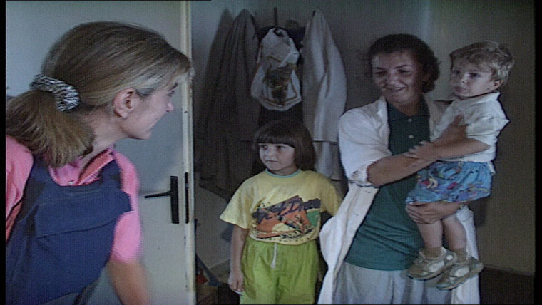 Bosnia: Edina Strikovic, aged seven, with her mother, Azra Blazivic