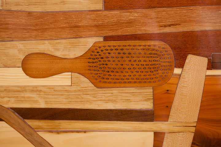 The Boat Project: A hair brush can be seen on the side of the boat