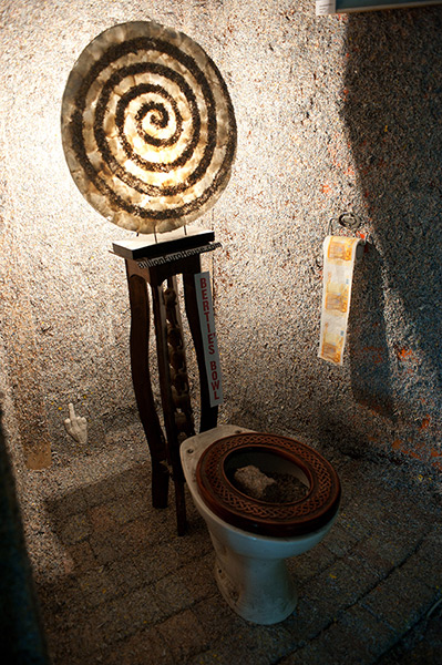 Billion Euro house: Billion Euro House art installation made from 1.4 billion shredded notes