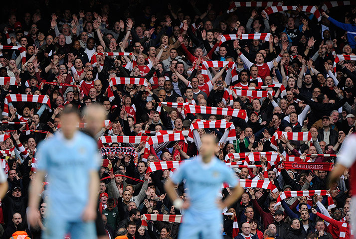 football: Arsenal v Man City