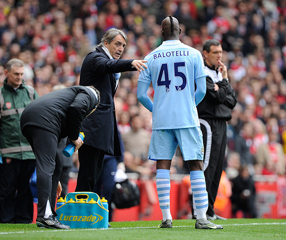 football: Arsenal v Man City