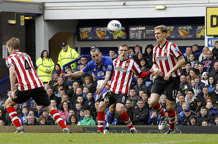 Premiership round-up: Leon Osman scores his side's third goal
