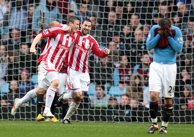villa v stoke: Roberet Huth disappoints the Villa faithful