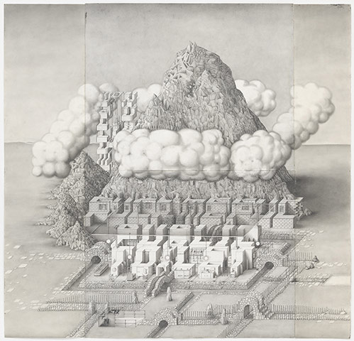 Turner nominees: Paul Noble's large scale drawing Public Toilet, 1999