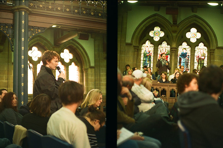 Turner nominees: A still from Luke Fowler's film Public Expressions of Frustration (2011)