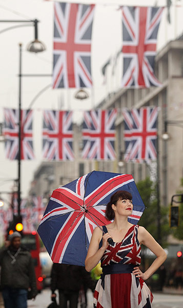 Picture Desk Live: Oxford Street Launches Its Great British Fashion Flag Showcase