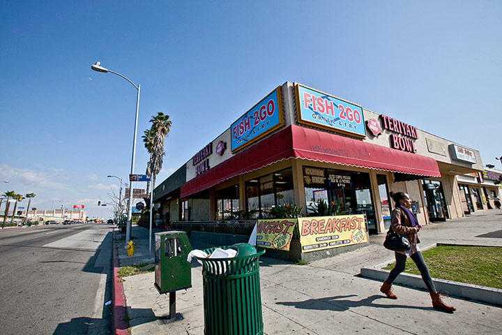 Rodney King riots: Washington Blvd and Norton Avenue, 2012