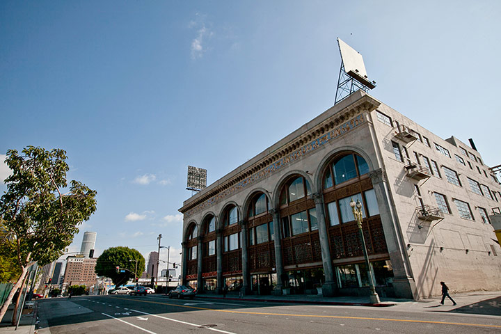 Rodney King riots: A building on 7th street and Union in the Pico/Union area of Los Angeles