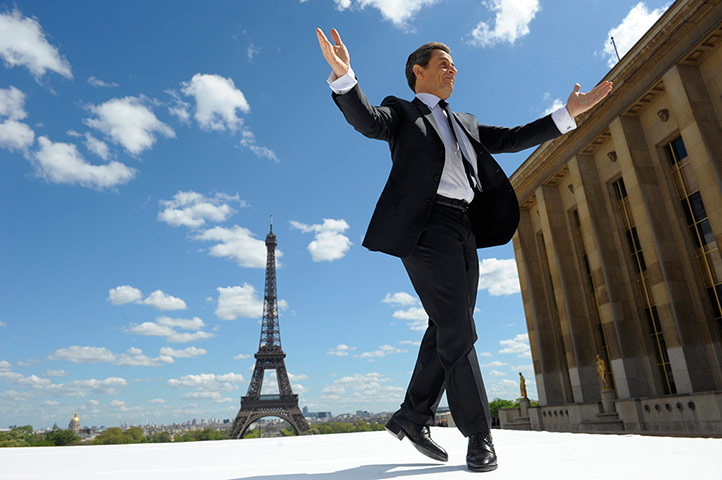 Picture Desk Live: Sarkozy in front of the Eiffel Tower