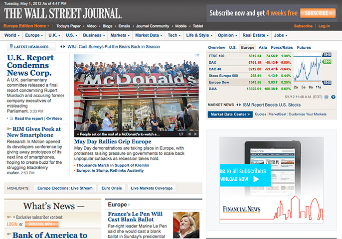 Rupert Murdoch unfit: The Wall Street Journal- Rupert Murdoch not fit to run headline