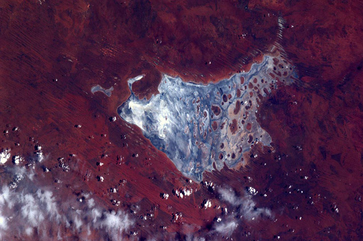 Satellite Eye on Earth: salt lake in The Australian Outback