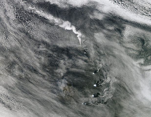 Satellite Eye on Earth: Plume from Zavodovski volcano