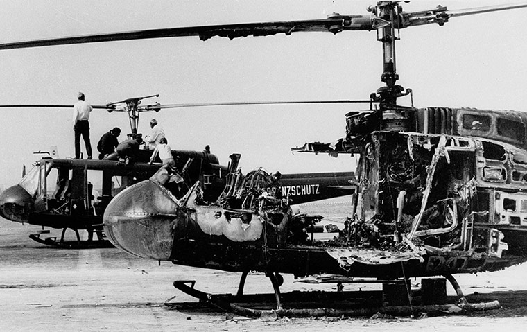 Munich: Helicopter Wreckage