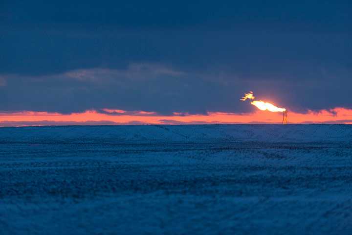 Oil in North Dakota: Natural Gas Flares