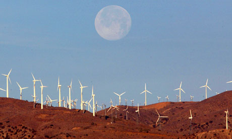 a wind farm in california