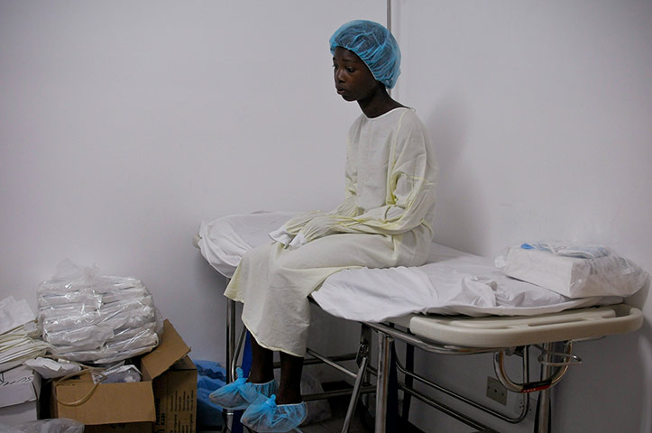 Picture Desk Live: A Haitian girl who suffers from VSP congenital heart disease 