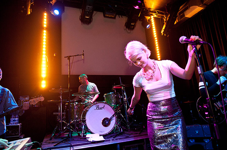 Great Escape festival: Pixie Geldof performs with her band Violet on stage 