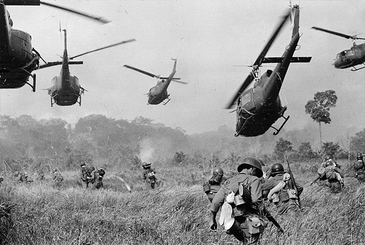 Horst Faas gallery: Hovering U.S. Army helicopters