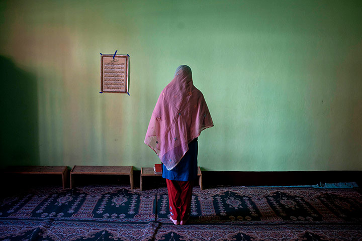 24 hours: A Kashmiri orphan girl offers prayers at Gulshan-E-Bannat Orphanage