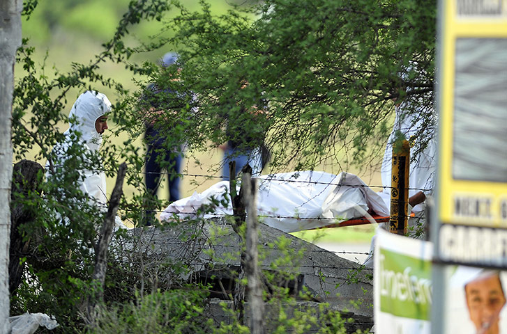 Picture desk live: 49 Bodies Found Near Cadereyta Highway in Nuevo Leon, Mexico - 13 May 2012
