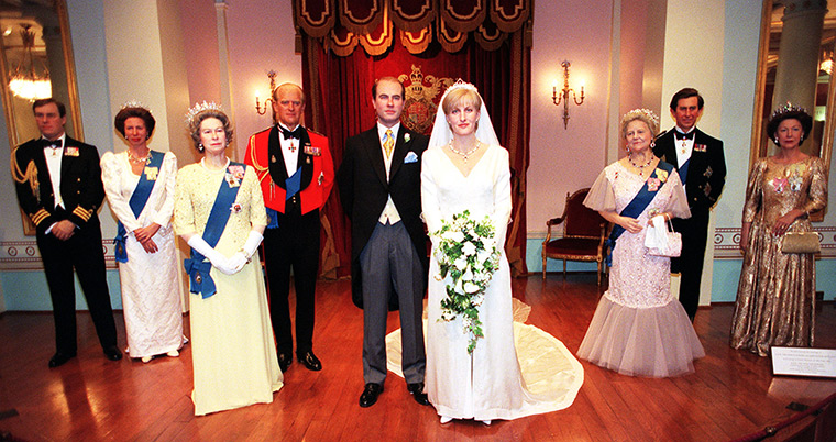 The Queen at Tussauds : 1999: The Queen with the Countess of Wessex