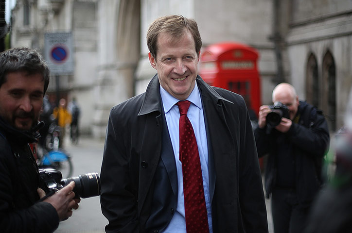 Picture desk live: Alastair Campbell after giving evidence to the Leveson Inquiry