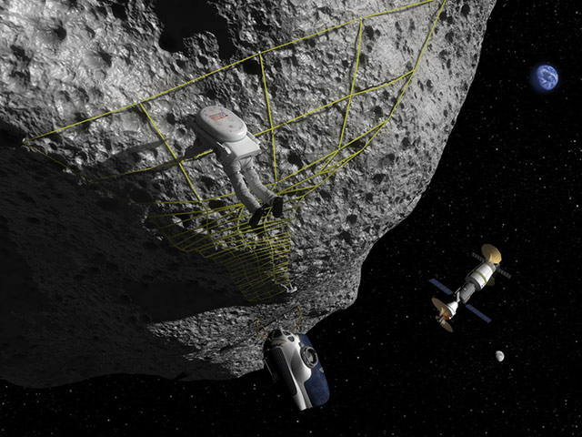 A month in space: Astronaut Performs Tethering Maneuvers at Asteroid