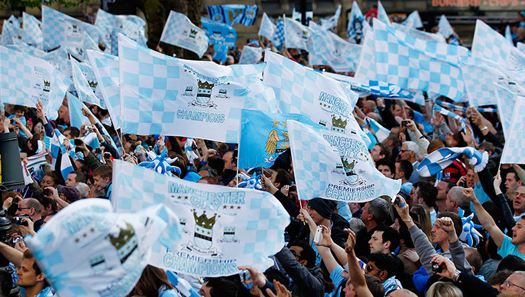 Man City celebrations : Man City celebrations