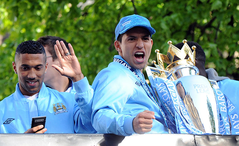 Man City celebrations : Man City celebrations