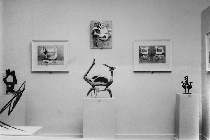 British pavilion: Work by Bernard Meadows at the British Pavilion 1952