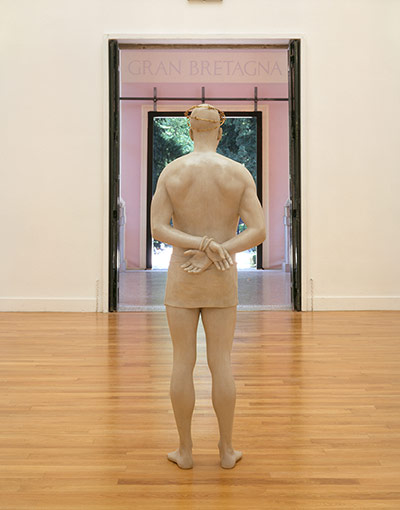 British pavilion: Mark Wallinger’s Ecce Homo (1999) in 2001